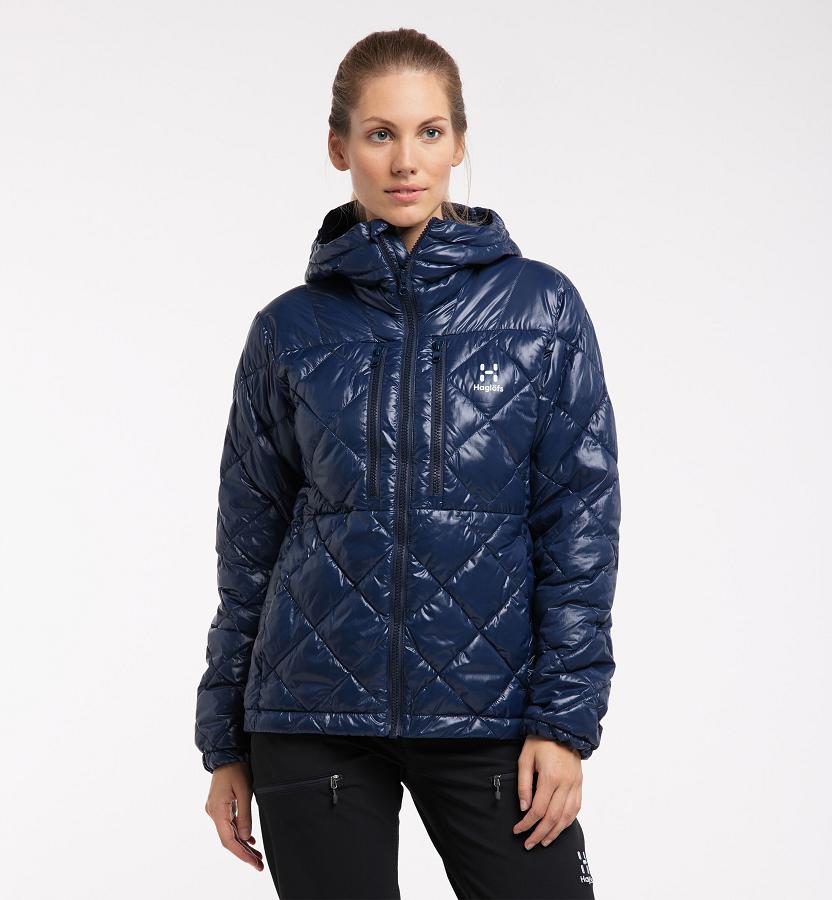 Haglöfs Womens Roc Mimic Down Jacket Dark Blue New Zealand 49317JUCG